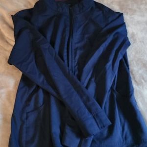 Zip front scrub jacket